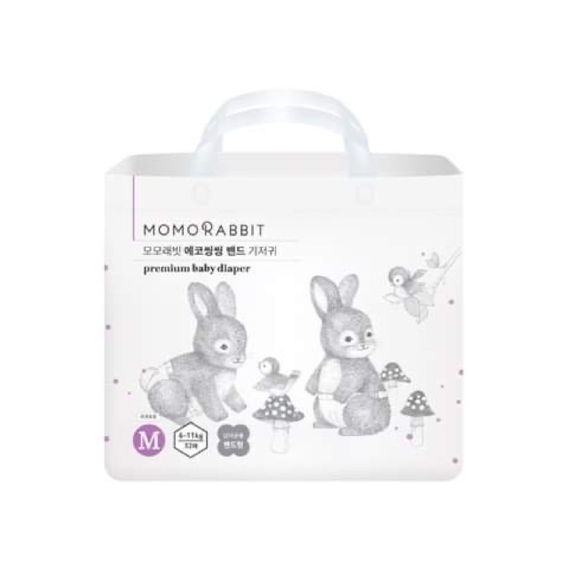 Bỉm dán/quần Momo Rabbit nội địa HÀN Quốc s36/M32/L40/xl36/L28/xl22/xxl18