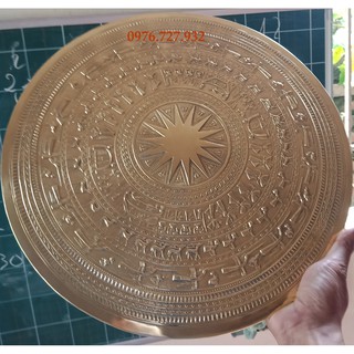 Mặt trống đồng vàng đk 40cm, bán mặt trống đồng, mat trong dong