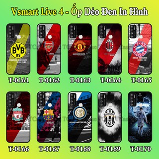 Ốp lưng Vsmart Live 4 dẻo đen in hình Câu lạc bộ bóng đá