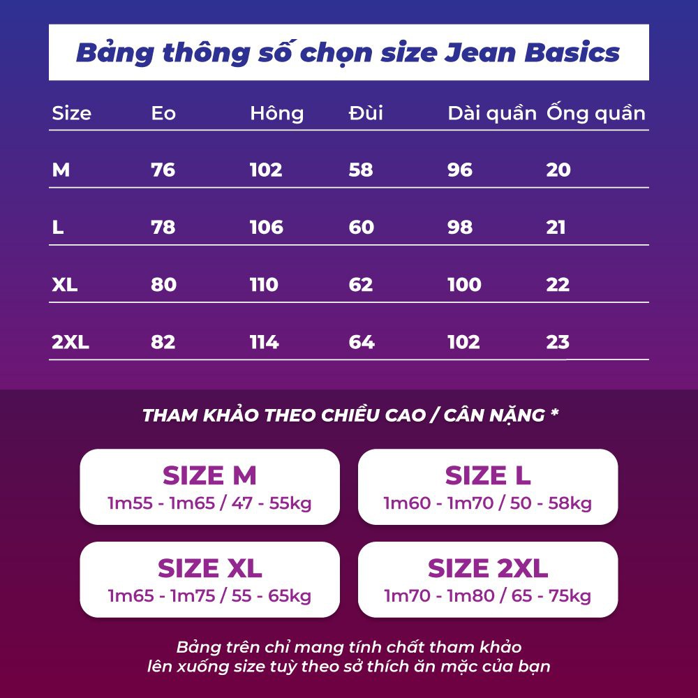 Quần JEAN BASIC SUÔNG Unisex N7 Oversize Nam Nữ phong cách Hàn Quốc Ullzang thời trang đường phố mùa hè