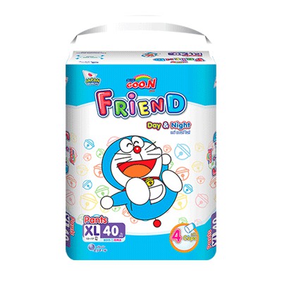 [Cắt Tem Cộng 6 Miếng] Tã / Bỉm Quần Goon Friend M54/L46/XL40/XXL34/XXXL22