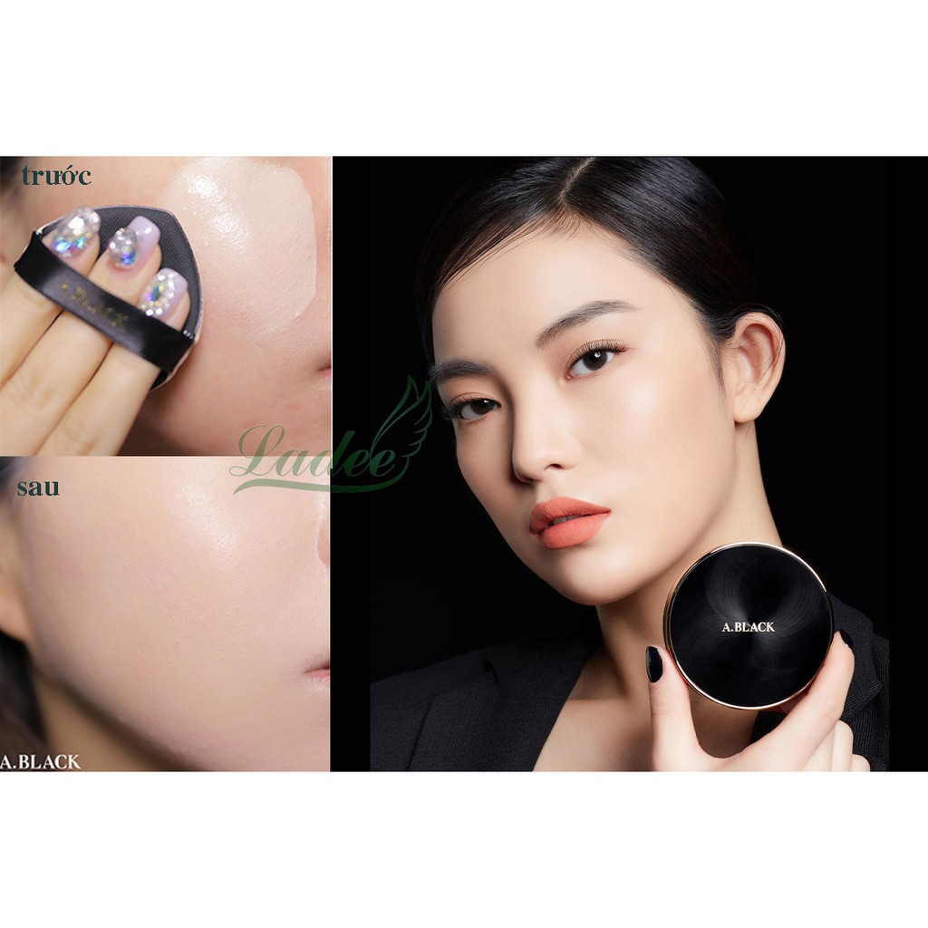 Che khuyết điểm, Set 3 Sản Phẩm Trang Điểm Che Phủ Cao Cho Lớp Nền Hoàn Hảo A.Black All Day Perfect Cover Cushion