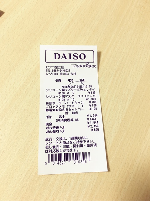 Mặt nạ 3D sillicone Daiso (có bill)