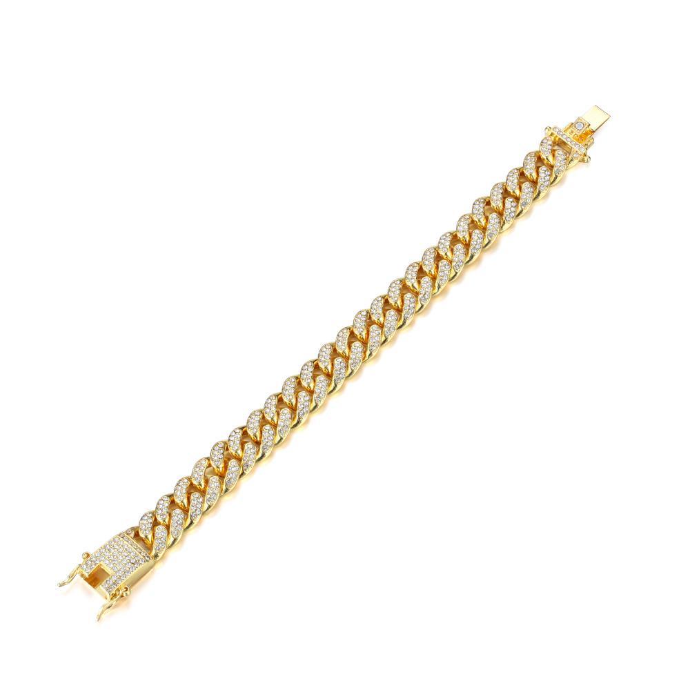 Vòng Tay Hoa Hồng Bản Rộng 12mm Sang Trọng