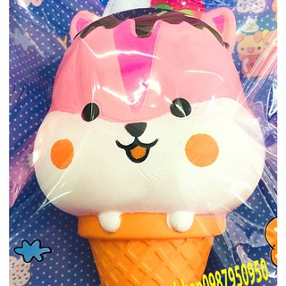 SQUISHY KEM CHUỘT HAMSTER HỒNG  (huongtrang15)