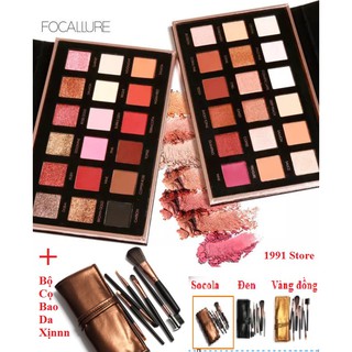 Bảng phấn mắt Focallure + cọ bao da