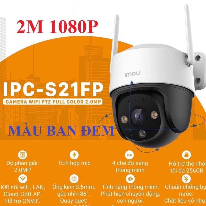 Camera ngoài trời xoay S21FP, S41FP, S21FEP, S41FEP, S42FP có màu ban đêm chính hãng