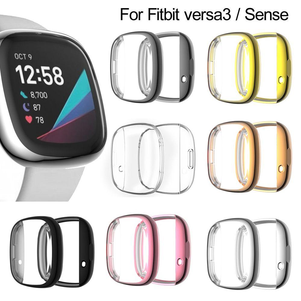 Ốp Bảo Vệ Bằng TPU Mềm Trong Suốt HD Chống Trầy Cho Fitbit Versa 3 Fitbit Sense