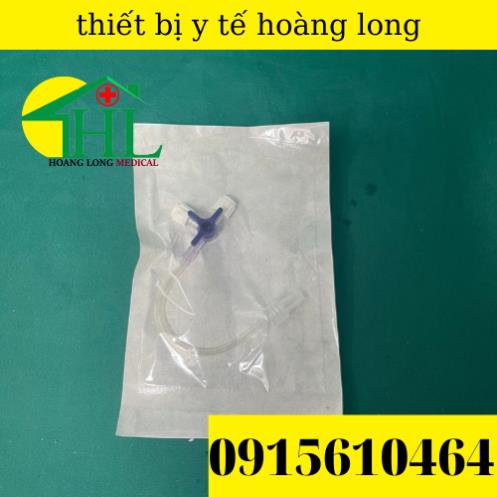 ❤ KHÓA 3 CHIA -3 CHẠC (chạc 3 tiêm) CÓ DÂY NỐI 10cm Khoá 3 ngã truyền dịch có thêm dây dẫn 10cm