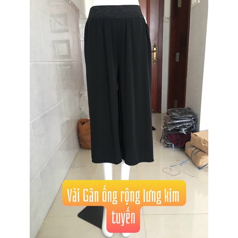 Quần thun lửng ống rộng trung niên