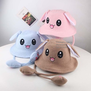 Mũ tai thỏ bóp hơi điều khiển hai tai - kiểu mùa hè