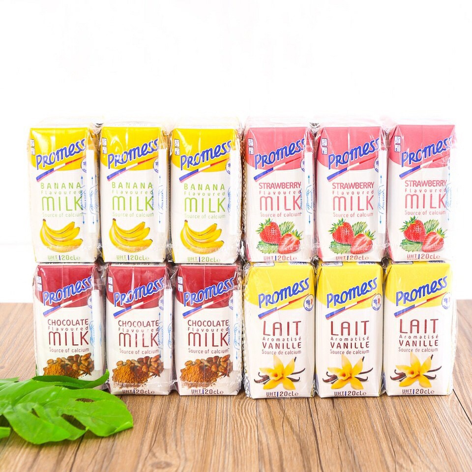 Sữa Tươi PROMESS Hương Hoa Qủa ( sét 1 hộp 200ml ) | BigBuy360 - bigbuy360.vn