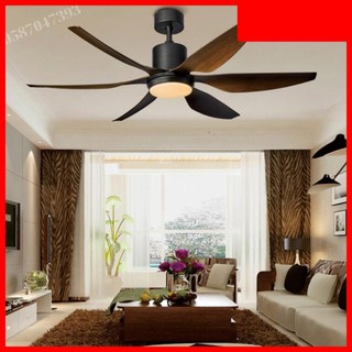 Quạt trần đèn - quạt đèn trang trí phòng khách 6 cánh quạt trần trang trí_quạt trần đèn đẹp bh 10 năm