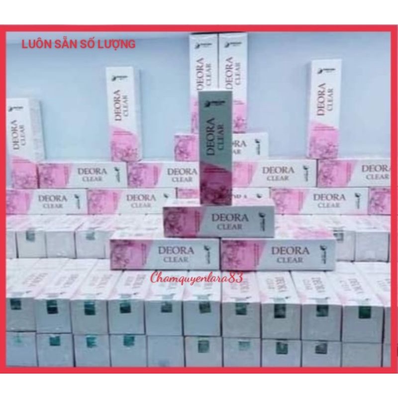 Xịt khử mùi hôi nách hôi chân DEORA CLEAR Quyên Lara 50 ml