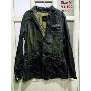 Khoác vest jeans nam size M