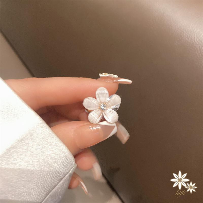 【kifli】Kẹp Tóc Đính Hoa Pha Lê Nhỏ Xinh Xắn Dành Cho Nữ