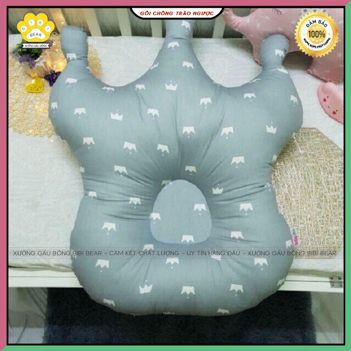 Gối chống trào ngược hình vương miện tặng kèm gối