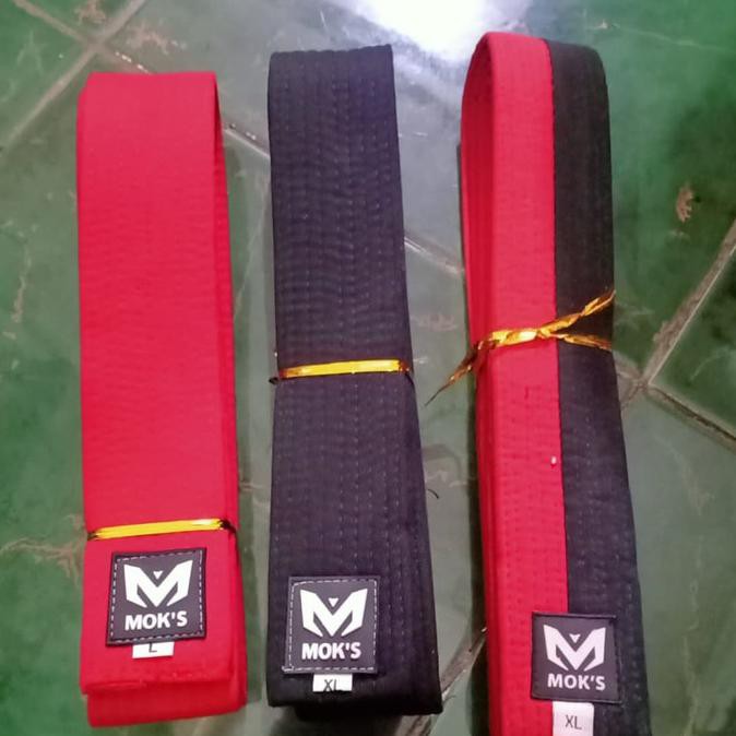 Dây Đai Tập Võ Taekwondo Màu Đỏ Đen Chất Lượng Cao