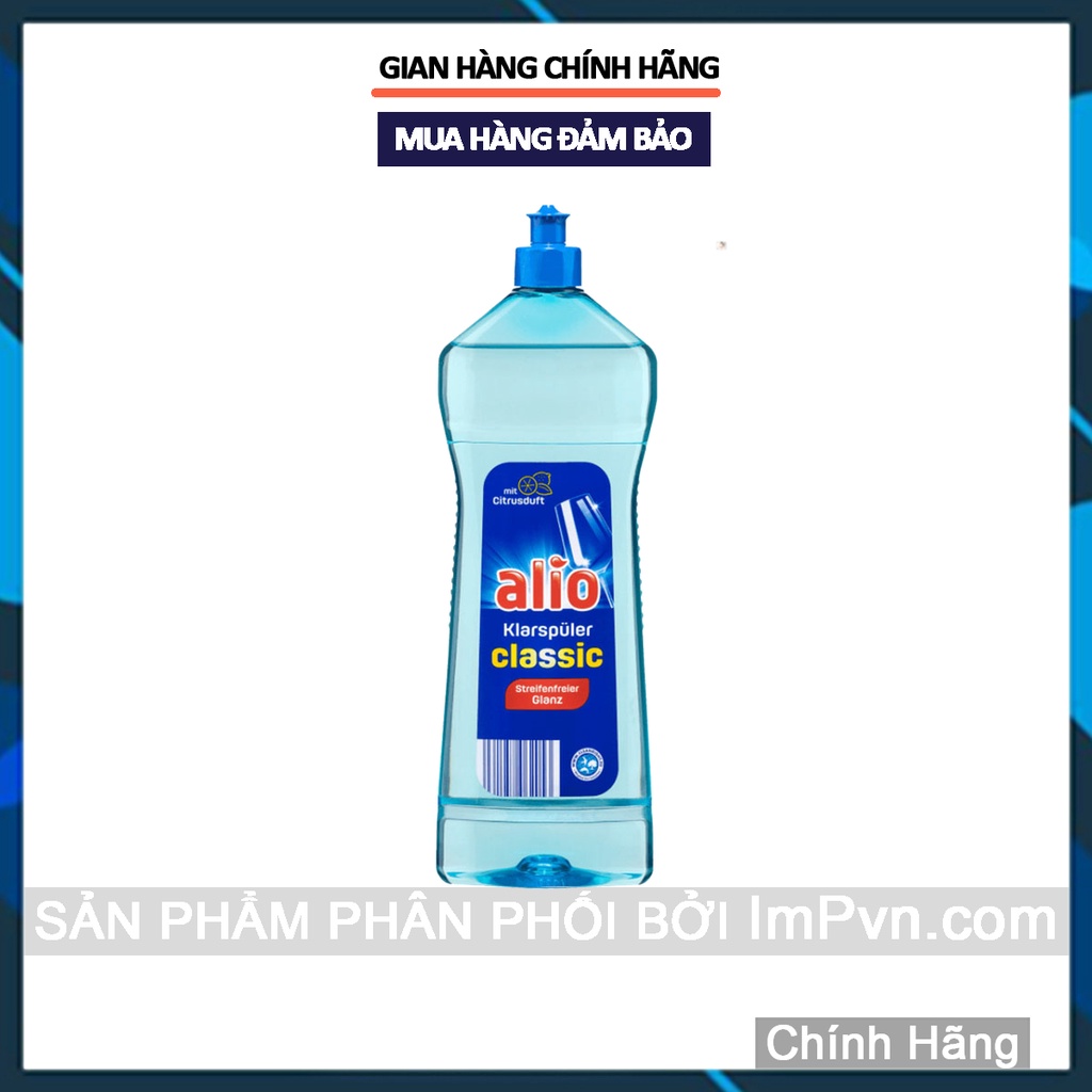 Nước làm bóng Alio 1000ml chất trợ xả cho máy rửa bát  - ImP - ImPvn