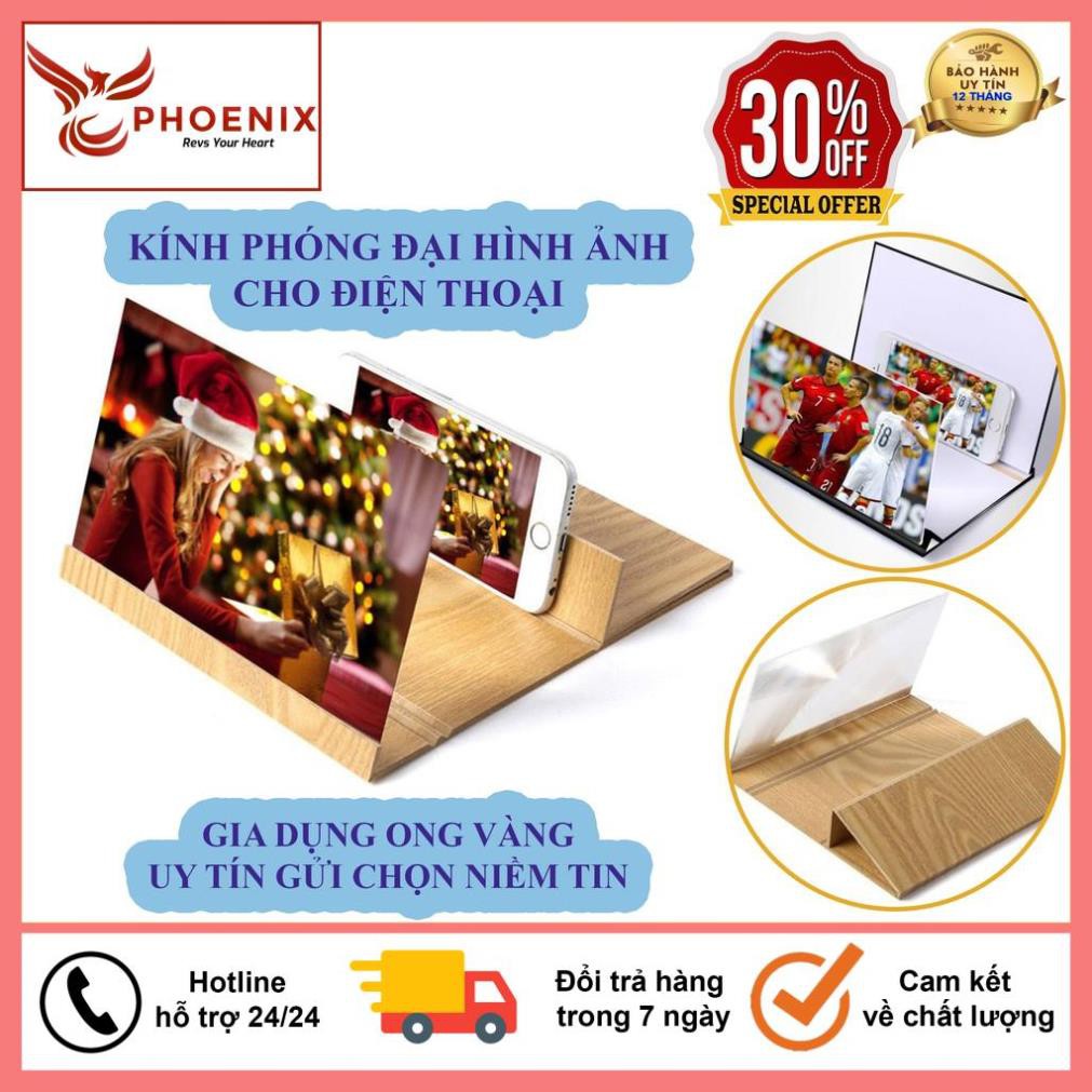 Kính Xem Phim Phóng Đại Hình Ảnh Điện Thoại 3D Gỗ Thế Hệ Mới 2020