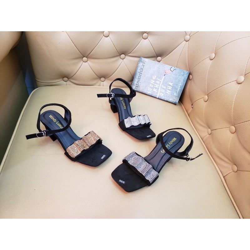 dép xăng đan bản ngang quai nhún siêu hót ( hình thật)