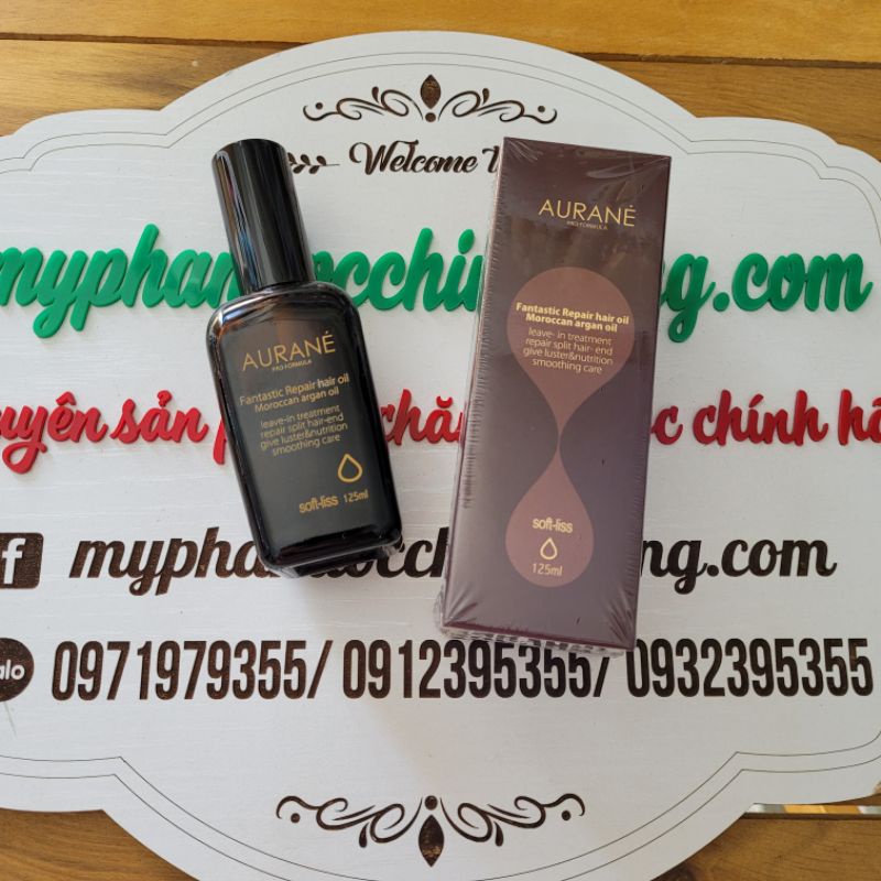 Tinh Dầu Dưỡng Tóc Aurane Pháp 125ml (argan oil và macadamia oil)