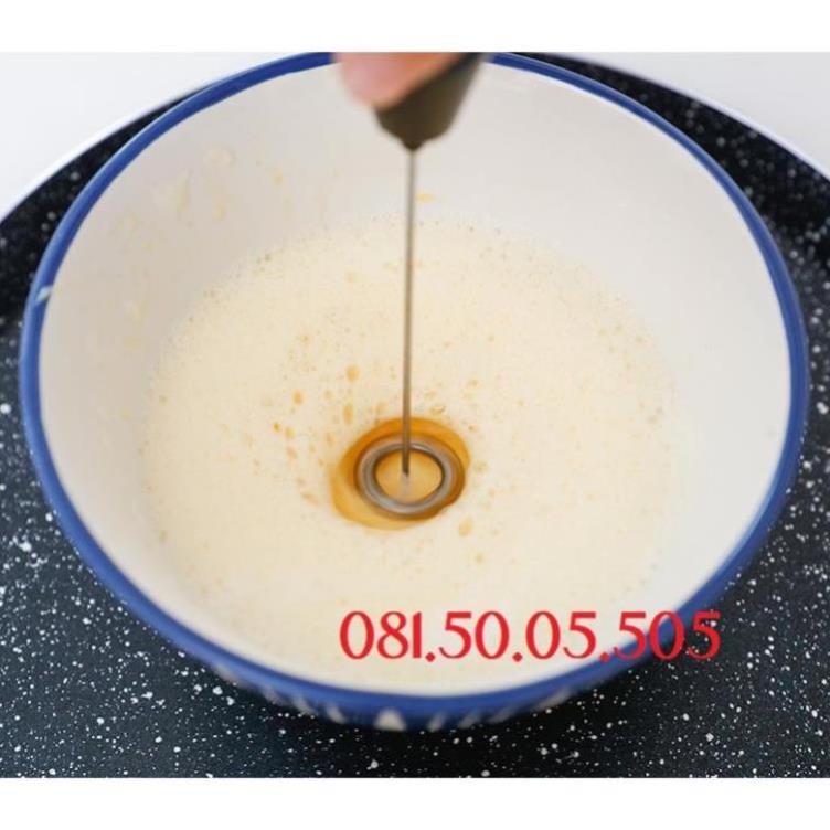 Cây tạo bọt cafe, tạo bọt sữa, đánh trứng, pha trà sữa matcha, socola, cacao cầm tay mini - sử dụng pin AA D113