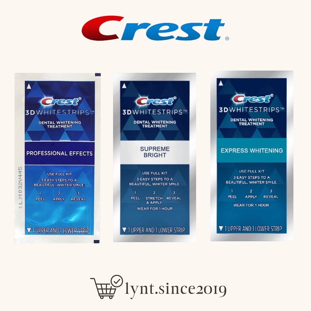 Miếng dán trắng răng Crest 3D Whitestrips