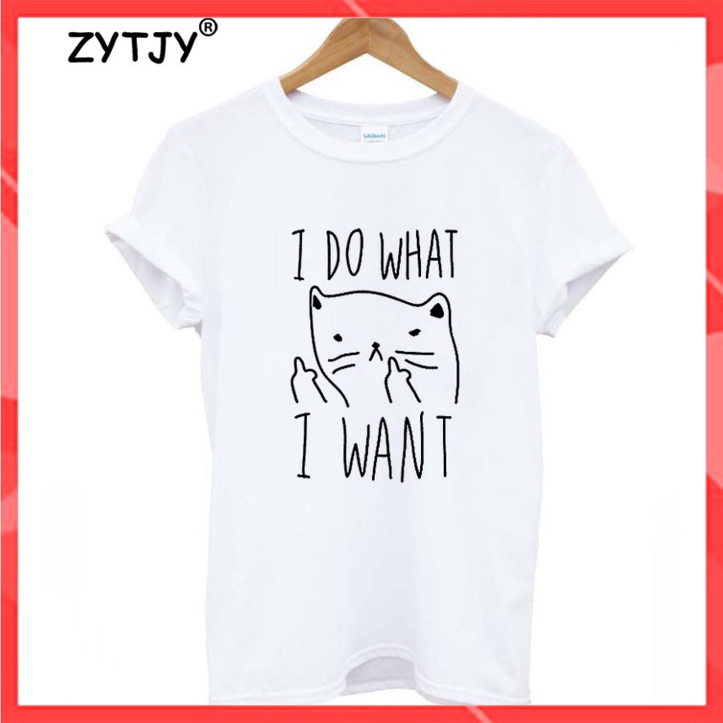Áo thun phông nam nữ form rộng Familylove - Mẫu áo Unisex I DO What I want chất Cotton 100% cao cấp