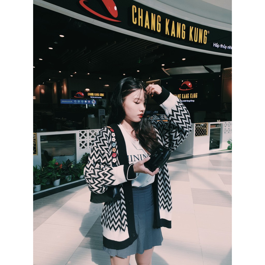 [ HÀNG ORDER ] Áo khoác Cardigan nam hoạ tiết sọc zigzag style Hàn Quốc | BigBuy360 - bigbuy360.vn