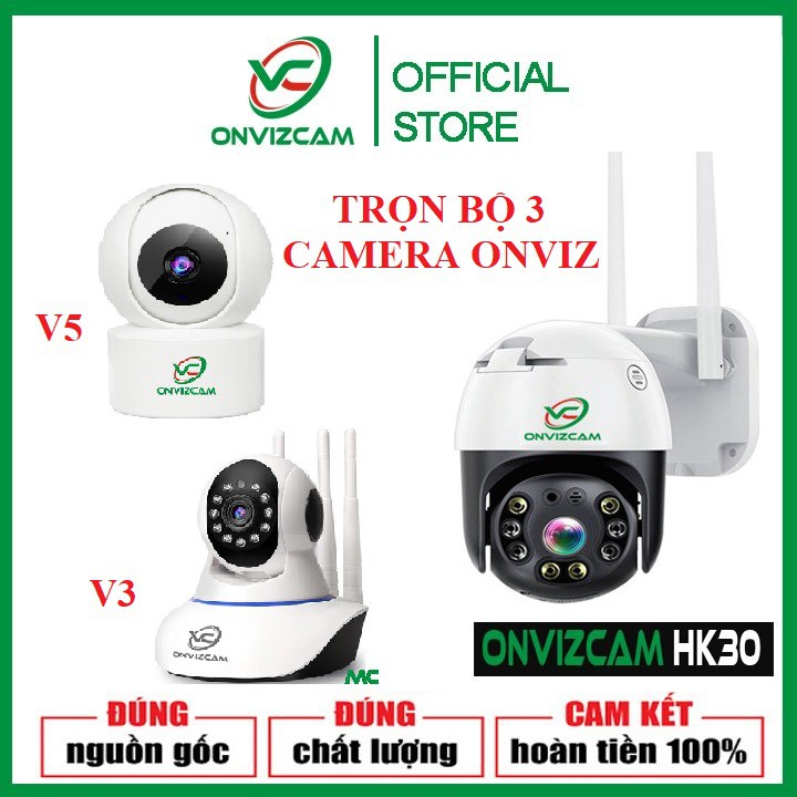 [V3, V5, HK30] TRỌN BỘ 3 CAMERA ONVIZCAM chính hãng CHẤT LƯỢNG CAM KẾT HOÀN TIỀN