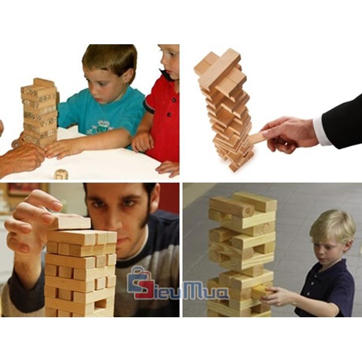 Combo 2 Đồ chơi rút gỗ thông minh giúp trẻ sáng tạo