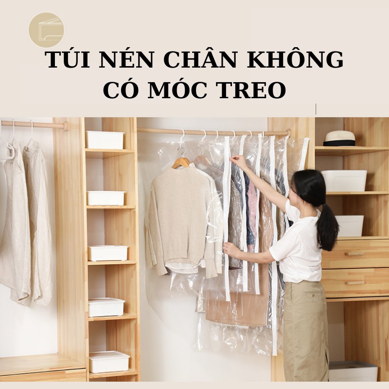 Túi Bọc Quần Áo Treo Tủ Có Móc Hút Chân Không Bảo Vệ Quần Áo Mila Store