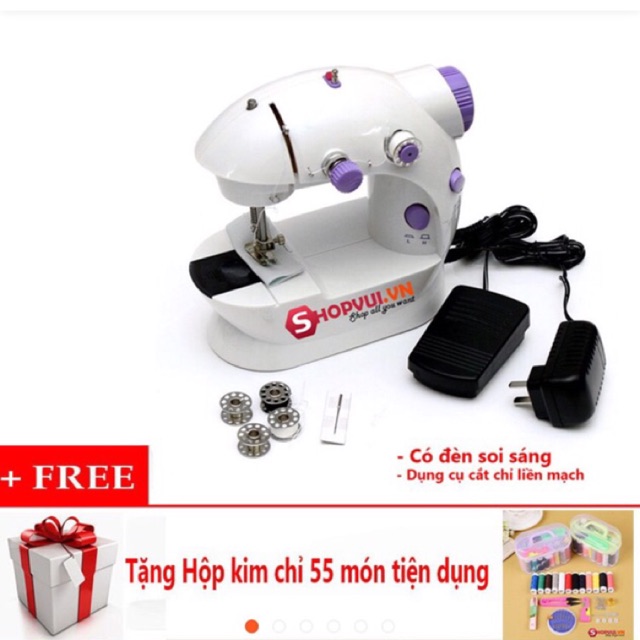 [ĐÃ TEST MÁY] Máy may mini CMD THUN- Tặng hộp kim chỉ