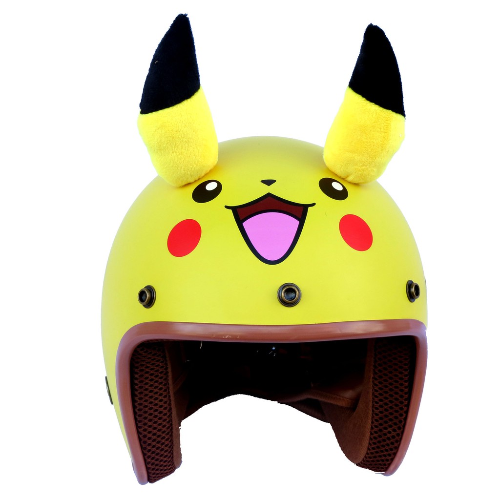 Mũ bảo hiểm 3/4 nón bảo hiểm 3/4 NTMAX tem Pikachu siêu cute