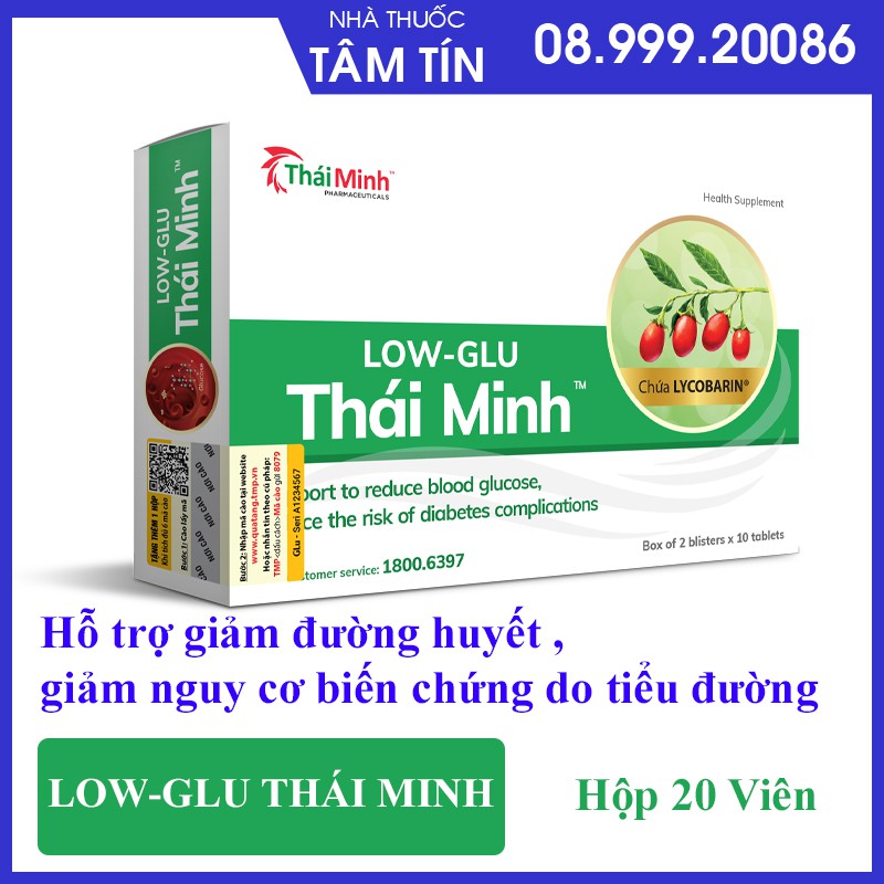 [CHÍNH HÃNG MUA 6 TẶNG 1 ] LOW-GLU THÁI MINH - HỖ TRỢ GIẢM ĐƯỜNG HUYẾT GIẢM NGUY CƠ BIẾN CHỨNG TIỂU ĐƯỜNG