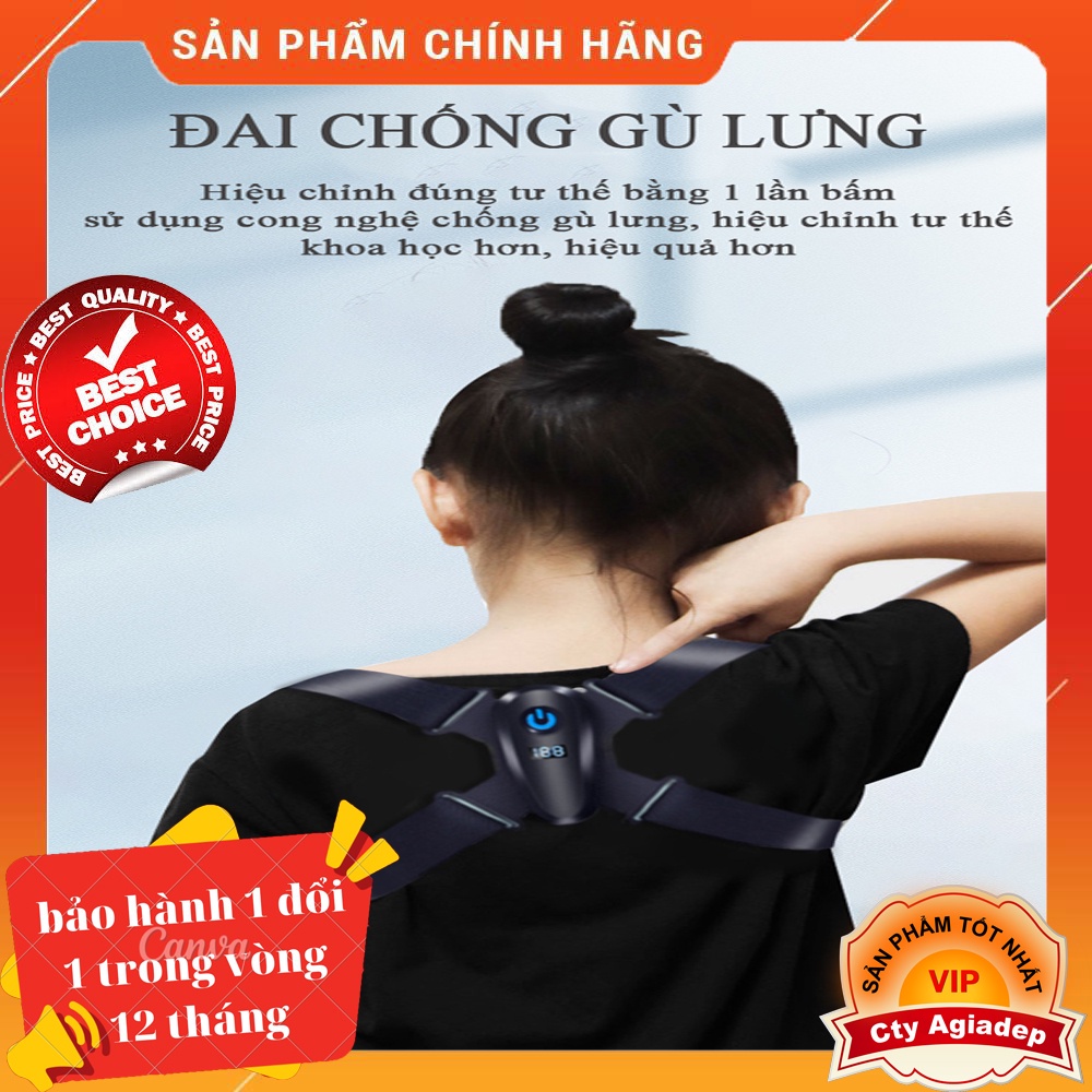 Đai chỉnh tư thế- chống gù lưng người lớn, trẻ nhỏ theo công nghệ mới - cao cấp, tiện dụng, thông minh - Agiadep.com