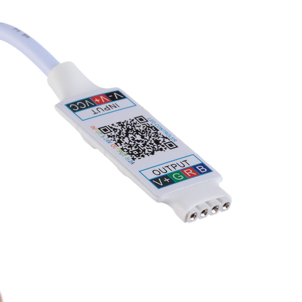 Bộ điều hợp âm thanh đèn LED RGB Mini đầu cái sang 4 pin DC 5-24V cho 5050 3528 Bluetooth