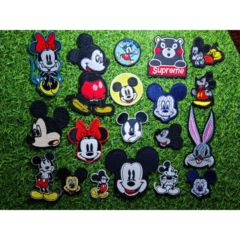 Sticker Thêu Ủi Hình Chuột Mickey Các Loại Siêu Dễ Thương MS72557