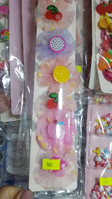 Sỉ 1 vỉ 10 cái kẹp nơ mỏ vịt cho bé gái