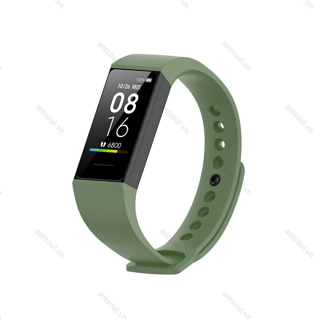 Dây Đeo Thay Thế Chất Liệu Silicon Màu Trơn Dành Cho Mi Smart Band 4C