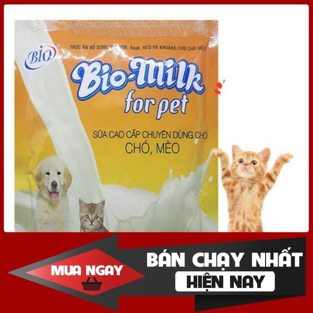 [❌GIÁ SỈ❌] Sữa cho chó mèo BIO MILK - Gói 100g - bổ sung vitamin, đạm, béo và khoáng ❤️