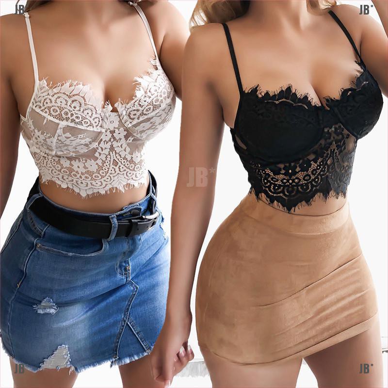 Áo croptop dây ren thời trang mùa hè quyến rũ gợi cảm cho nữ