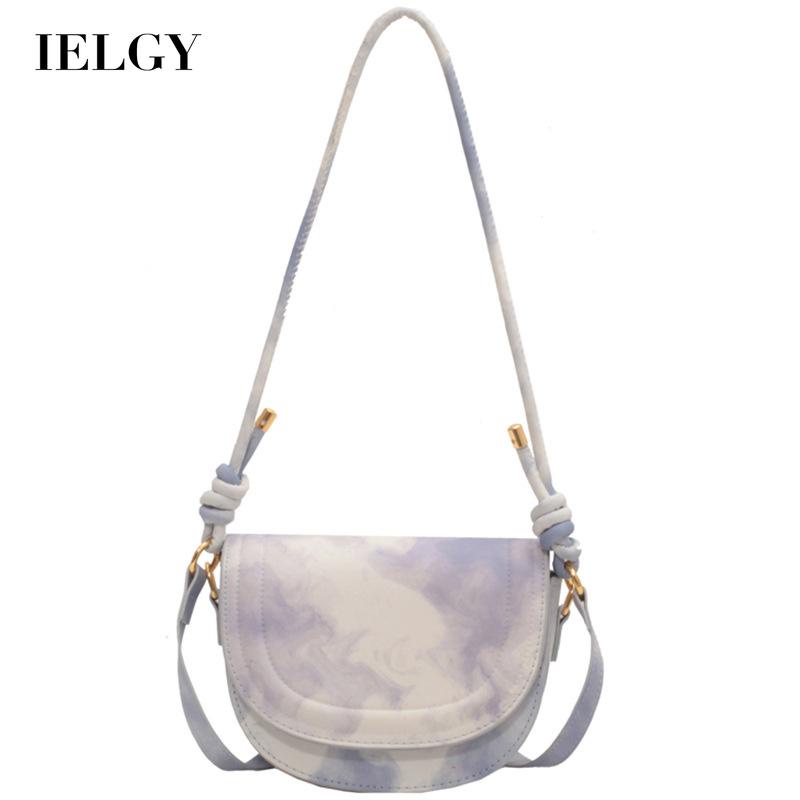 Túi đeo chéo IELGY họa tiết màu nhuộm phong cách cổ điển thời trang cho nữ