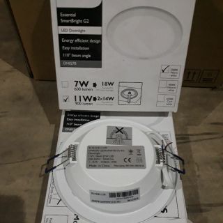 Đèn led âm trần DN027B LED 9 (11W(G1)/10W(G2)/9W(G3) D125 RD PHILIP