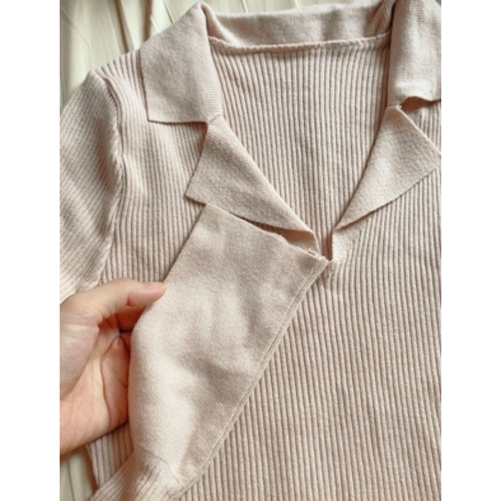 Áo len tay dài cổ chữ V,  áo len dệt kim sexy tôn dáng chất lượng hàng order Taobao nhà Oanhdilys