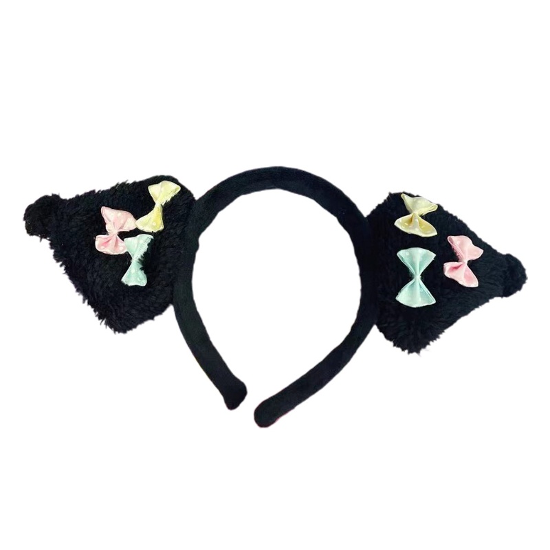 Băng Đô Cài Tóc Tai Voi Mini Phong Cách Preppy Đơn Giản Cho Nữ