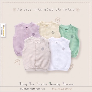 Áo gile Hrnee cài thẳng, cài giữa chần bông