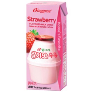 SỮA DÂU HÀN QUỐC 200ML -  딸기맛 우유 200ML