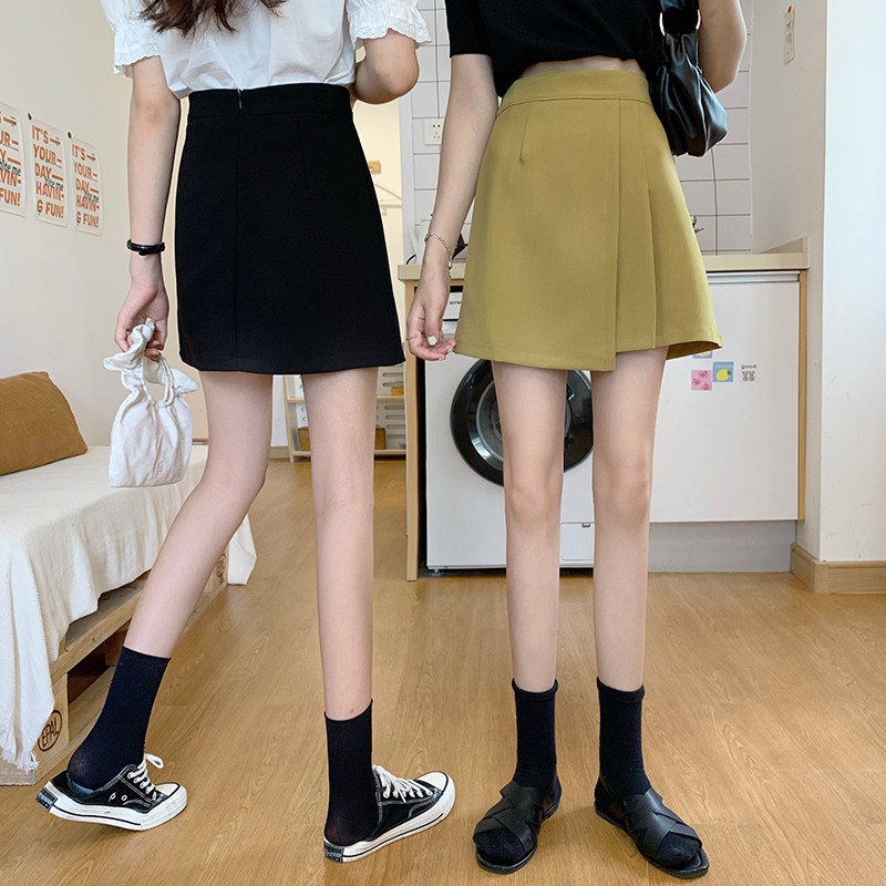 Chân Váy XIAOZHAINV Chữ A Eo Cao Phong Cách Retro Trẻ Trung Cho Nữ | BigBuy360 - bigbuy360.vn
